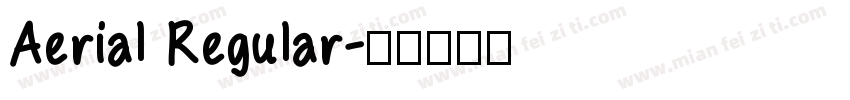 Aerial Regular字体转换